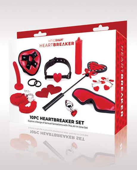 WhipSmart Heartbreaker 10 pc Set - Black/Red