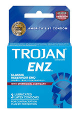 Trojan Enz Condom with Spermicidal Lubricant (3 pack)