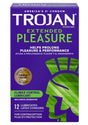 Trojan Condom Pleasures Extended Climax Control Lubricant 12 Pack