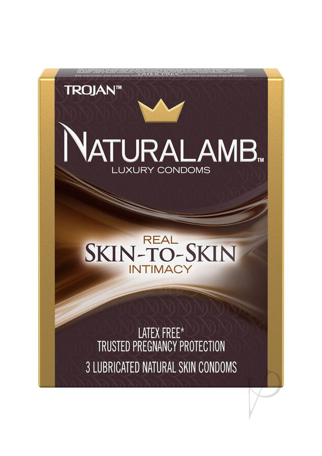 Trojan Naturalamb Luxury Condoms Lubricated 3 Pack