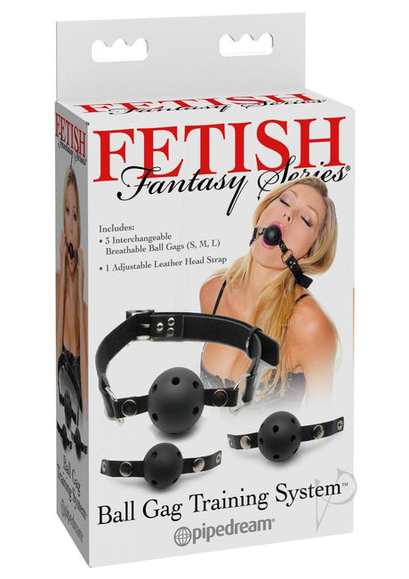 Fetish Fantasy Series Ball Gag Training System Black