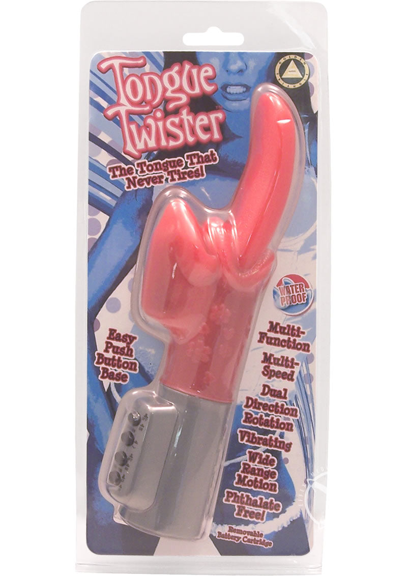 Tongue Twister Vibrator - Pink