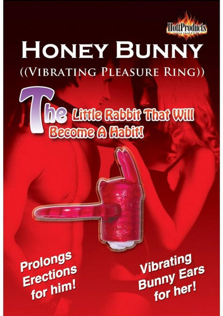 Horny Honey Bunny Vibro Cock Ring - Magenta