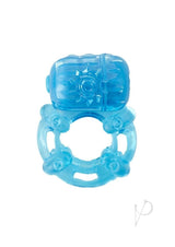 The MachO Erection Keeper Silicone Vibrating Cock Ring - Blue