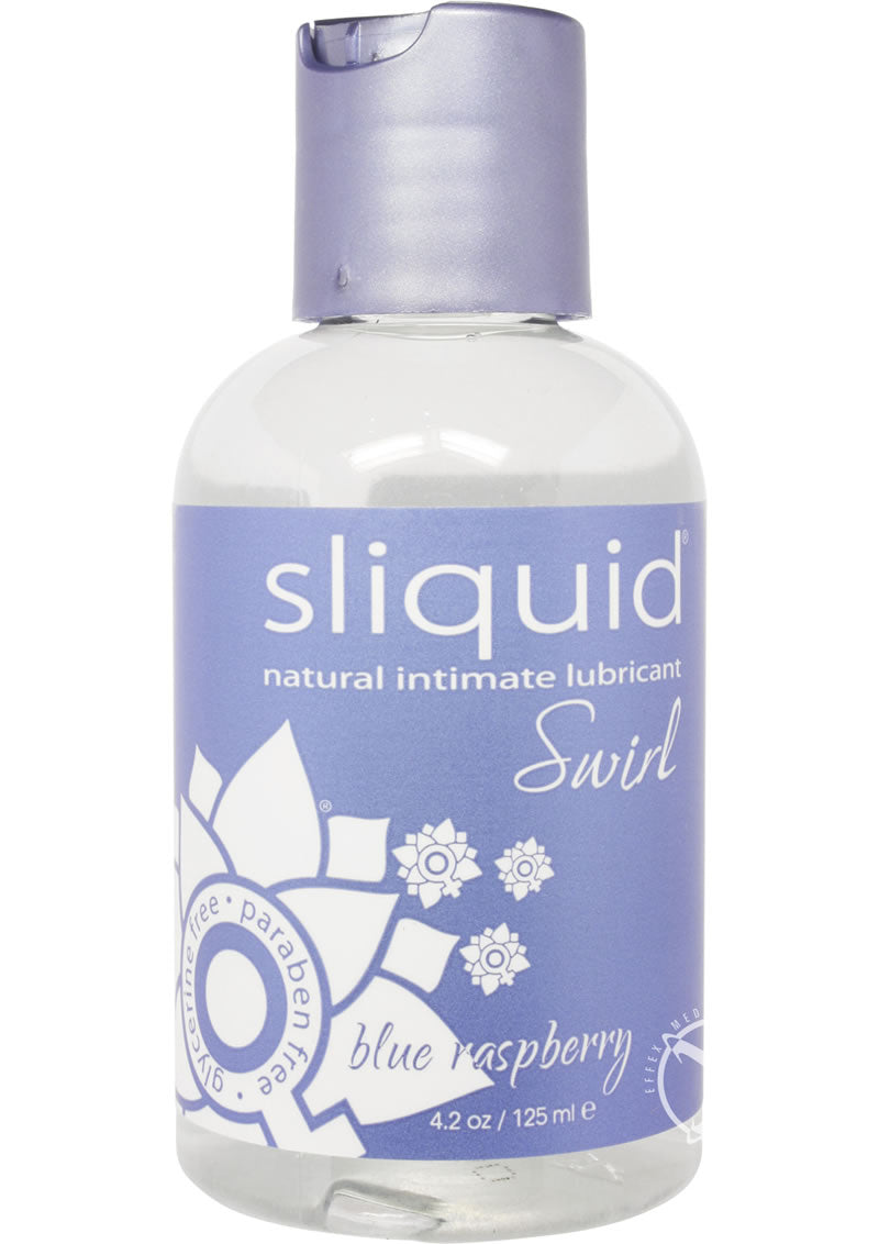 Sliquid Naturals Swirl Water Based Lubricant Blue Raspberry 4.2oz