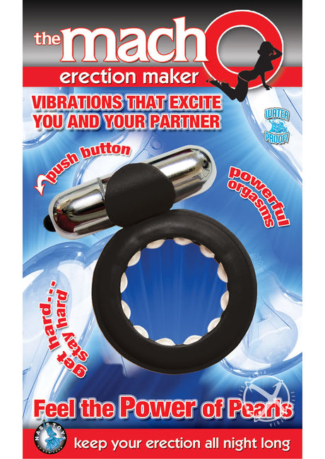 The MachO Erection Maker Cock Ring - Black