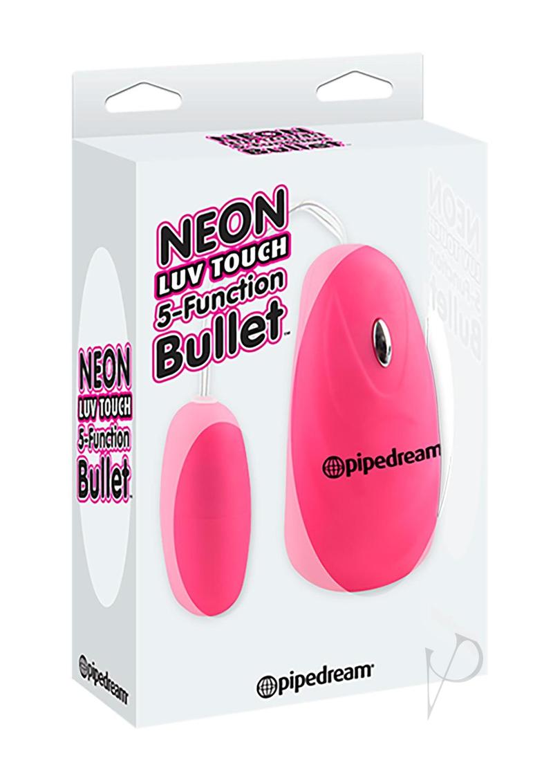 Neon Luv Touch Bullet Vibrator with Remote Control - Pink