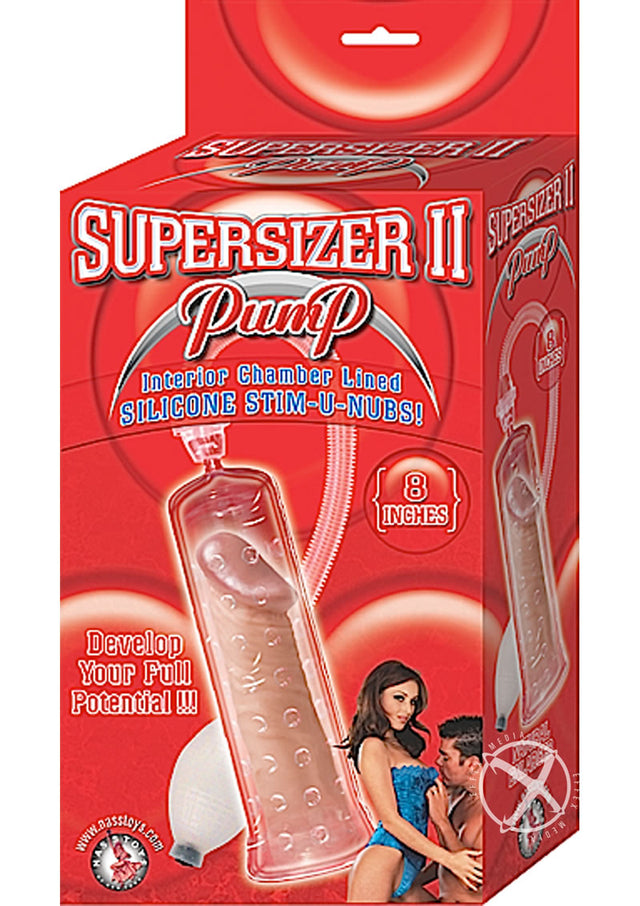 Supersizer II Penis Pump 8in - Clear