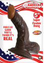 All American Whoppers Dildo with Balls 5in - Chocolate