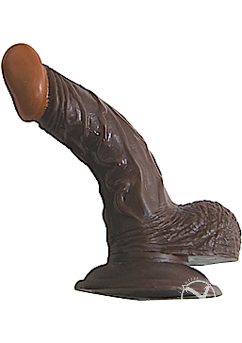 All American Whoppers Dildo with Balls 5in - Chocolate