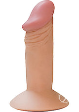 Real Skin All American Mini Whoppers Dildo 4in - Vanilla