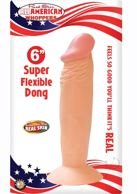 Real Skin All American Whoppers Dildo 6in - Vanilla