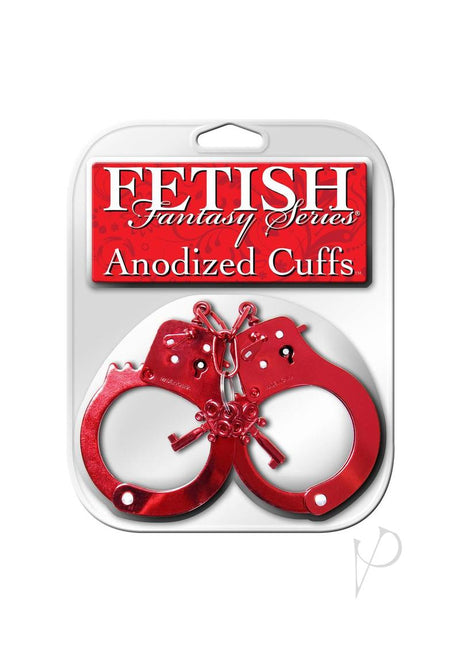 Fetish Fantasy Anodized Cuffs Red