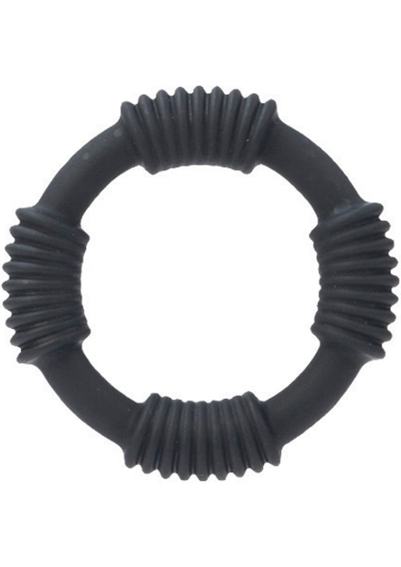 Adonis Silicone Cock Ring Hercules - Black