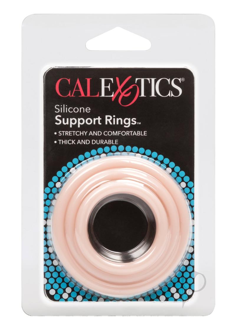 Silicone Support Rings Cock Rings (3 Piece Set) - Ivory