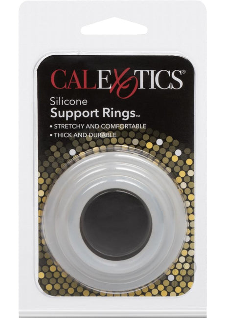 Silicone Support Rings Cock Rings (3 Piece Set) - Clear