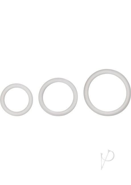 Silicone Support Rings Cock Rings (3 Piece Set) - Clear