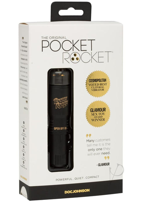 Pocket Rocket Limited Edition Mini Massager Velvet Touch Black