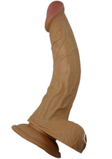 All American Whoppers Dildo with Balls Latin 8in - Caramel