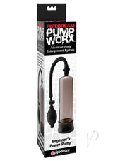 Pump Worx Beginner's Power Pump Advanced Penis Enlargement System - Smoke And Black