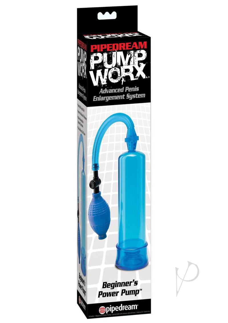 Pump Worx Beginner's Power Pump Advanced Penis Enlargement System - Blue