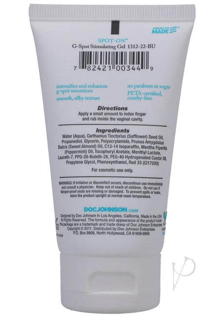 Spot On G Spot Stimulating Gel For Women 2oz - Bulk