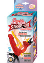 Double Penetrator Strap On Vibrating Cock Ring - Red