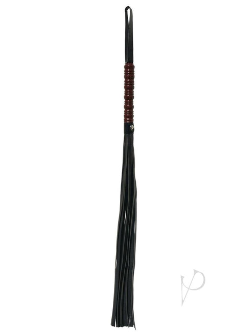 Sex and Mischief Mahogany Flogger - Black