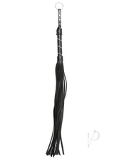 Sex and Mischief Jeweled Flogger - Black