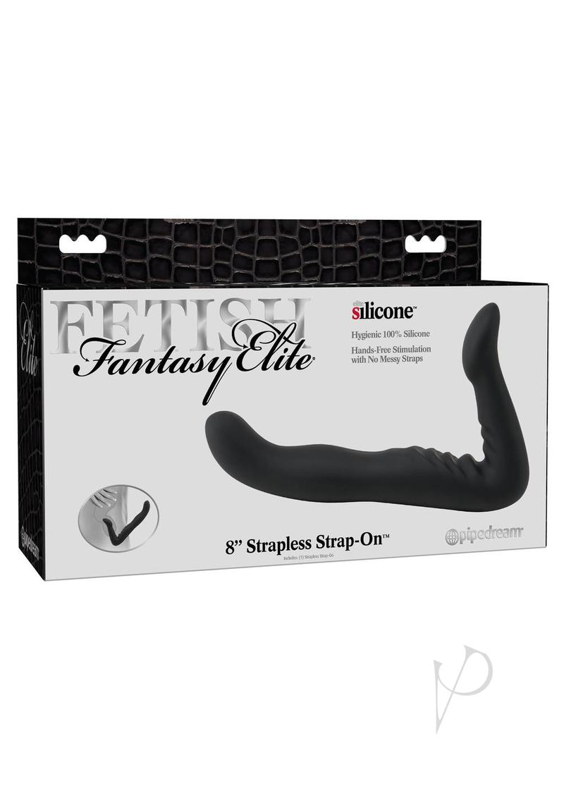 Fetish Fantasy Elite Strapless Strap-On Silicone 8in - Black