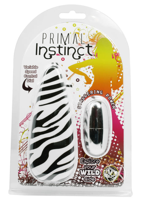 Primal Instinct Bullet with Remote Control - Zebra
