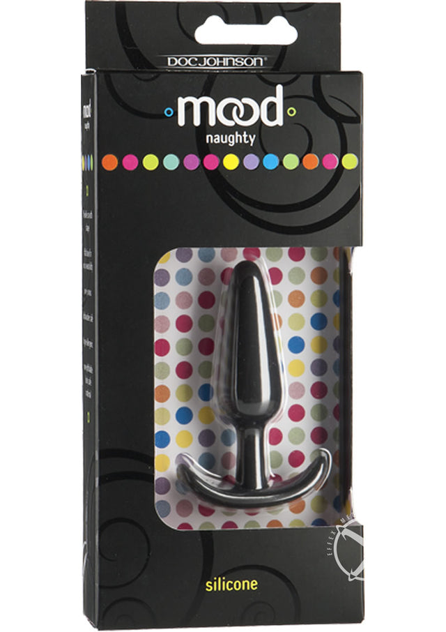 Mood Naughty 1 Silicone Anal Plug - Small - Black