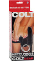 COLT Hefty Probe Inflatable Butt Plug - Black