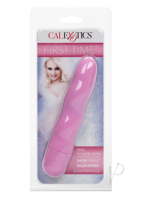 First Time Mini Power Swirl Vibrator - Pink