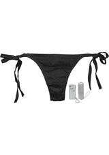 Vibro Panty Vibrating Bikini Underwear Panty Vibe with Wired Remote Control - OS - Black