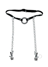 Fetish Fantasy Series Limited Edition O-Ring Gag and Nipple Clamps Black