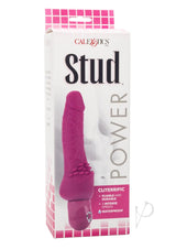 Power Stud Cliterrific Vibrator Waterproof 6.75in - Pink