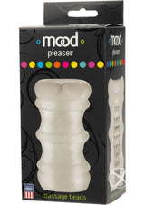 Mood Pleaser Massage Beads Ultraskyn Masturbator - Frost