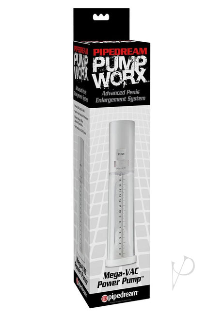 Pump Worx Mega-Vac Power Pump Advanced Penis Enlargement System - White