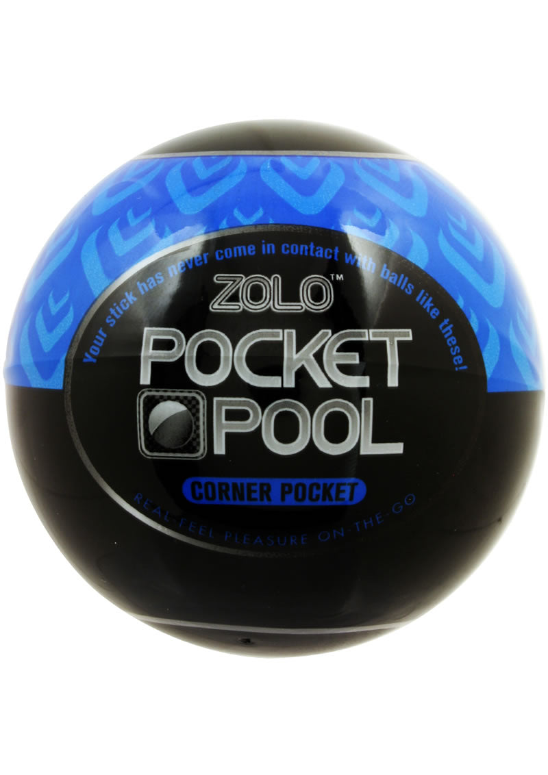 ZOLO Pocket Pool Corner Pocket Masturbator Sleeve - Blue