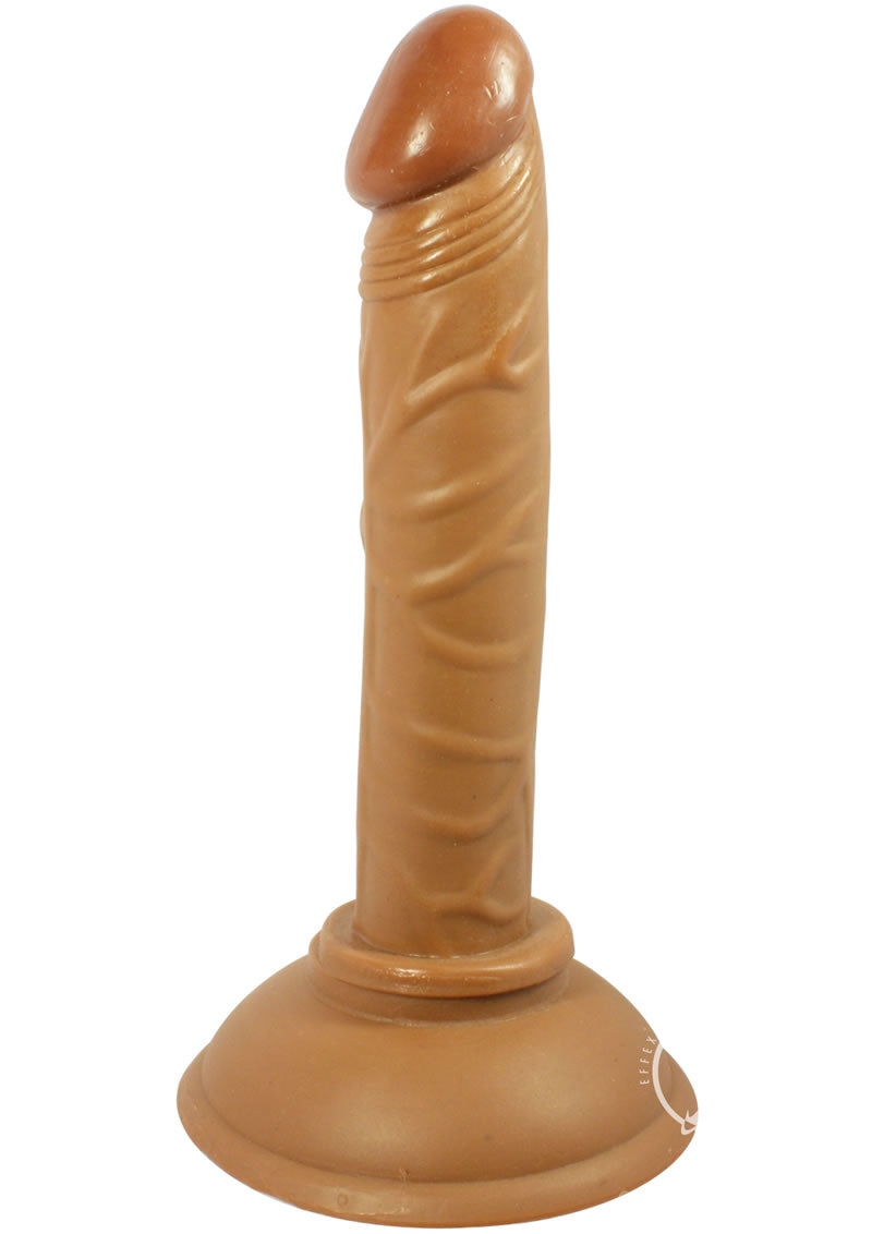 All American Mini Whoppers Straight Dildo 4in - Caramel