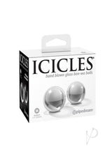 Icicles No. 42 Glass Ben-Wa Balls - Medium - Clear