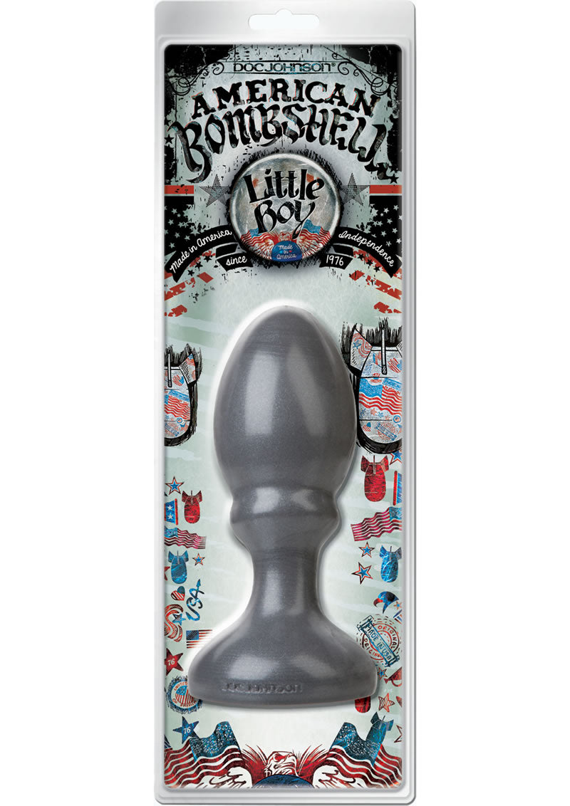 American Bombshell Little Boy Anal Plug - Gun Metal