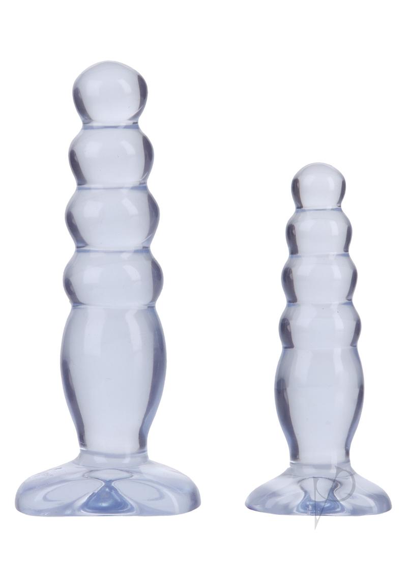 Crystal Jellies Anal Delight Trainer (2 Piece Kit) - Clear