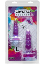 Crystal Jellies Anal Delight Trainer (2 Piece Kit) - Purple