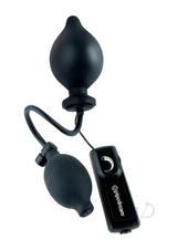 Fetish Fantasy Extreme Vibrating Inflatable Sphincter Stretcher Butt Plug with Wired Remote Control - Black