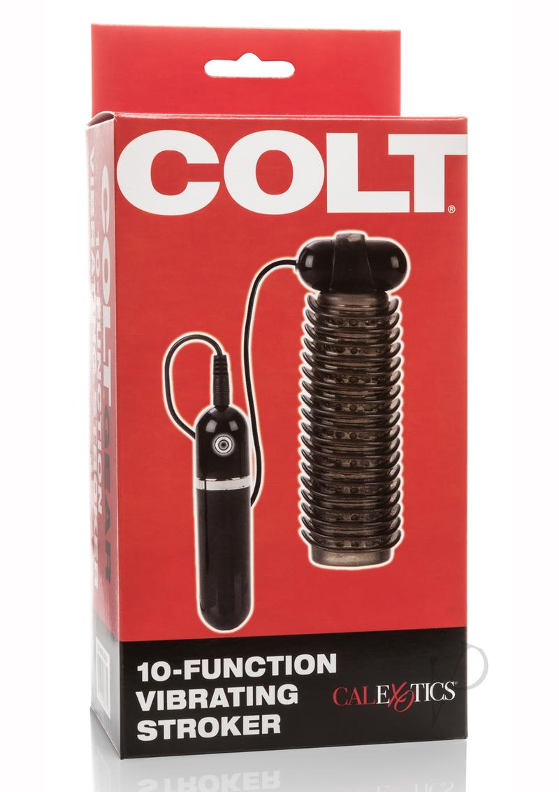 COLT Vibrating Stroker with Bullet and Remote Control - Black