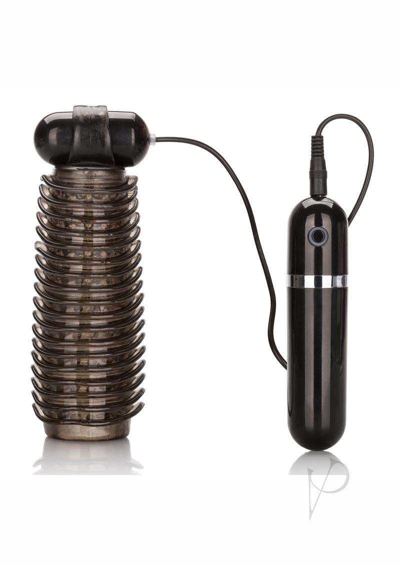 COLT Vibrating Stroker with Bullet and Wired Remote Control - Black