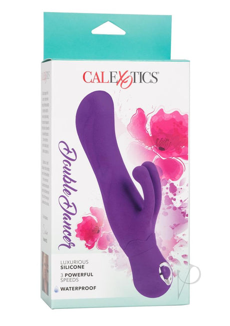 Double Dancer Silicone Rabbit Vibrator - Purple