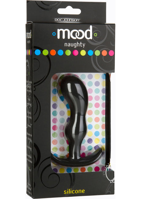 Mood Naughty 2 Silicone Anal Plug - Medium - Black